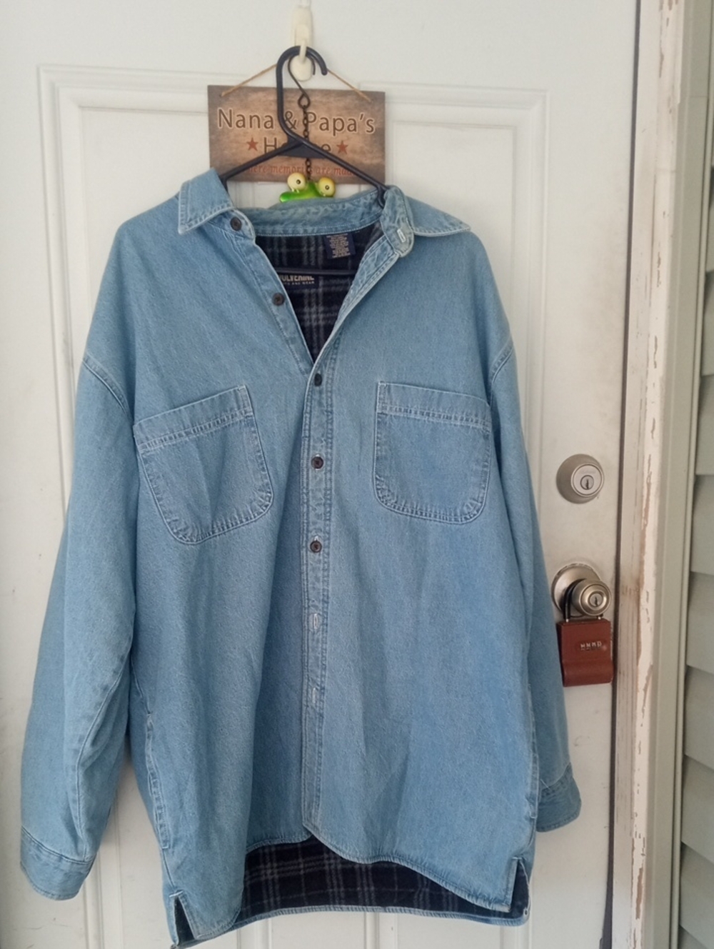Men's Wolverine Denim Fleece Lined Shacket